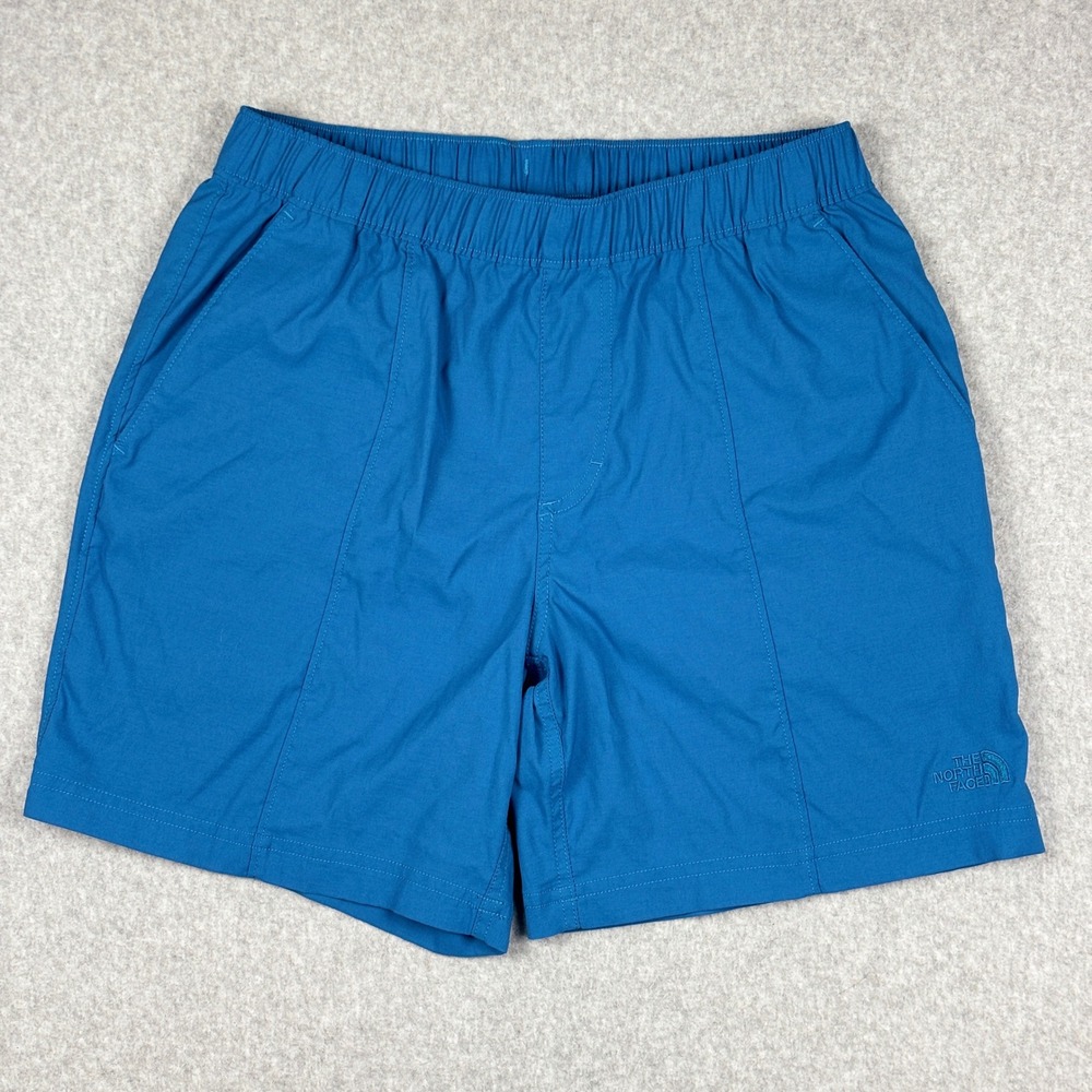 The North Face Class V Hiking Shorts Mens Blue Small Pull On Elastic Waist